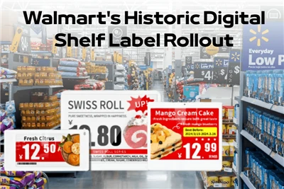 „Walmart“ istorinės skaitmeninės lentynos etiketės išleidimas